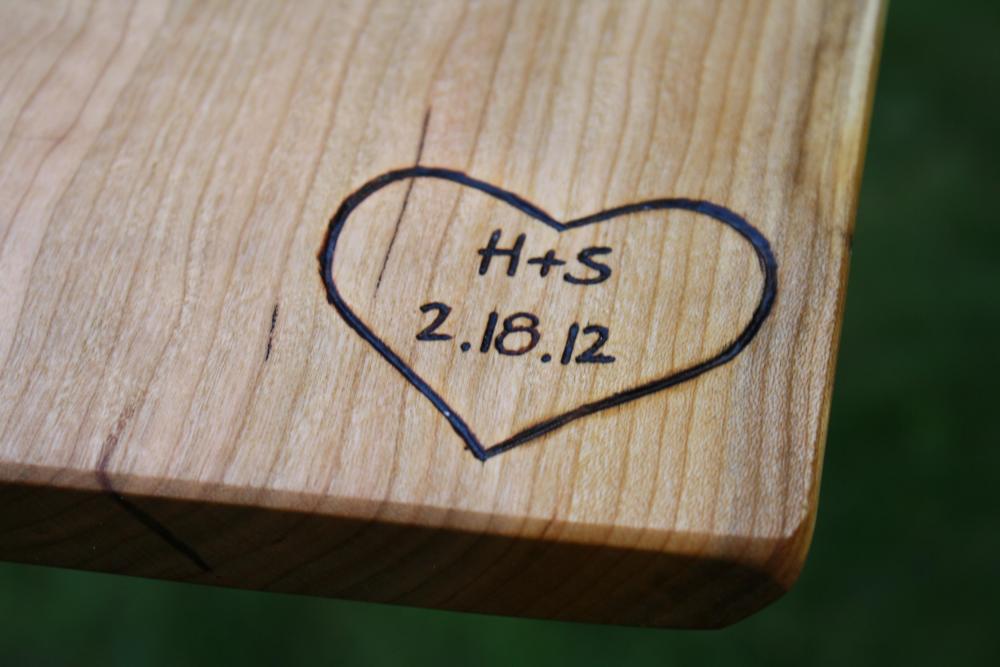 Cutting Board Personalized Engravings - Unique Wedding Gifts - Wood Anniversary Gifts - Personalized Kitchen- Hand Engraved Gifts